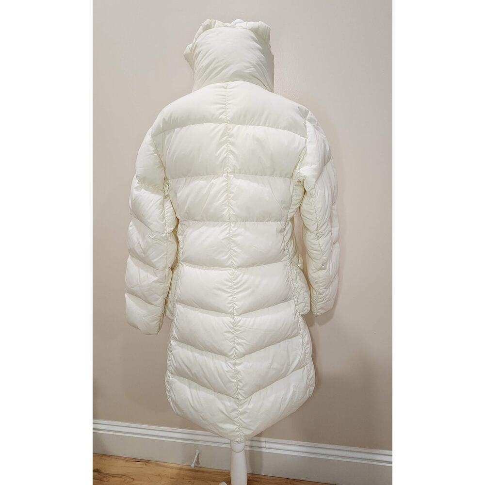 Max & Co Max Mara Womens Long Goose Down Puffer Coat Ivory Shawl Collar Sz 6 - Picture 4 of 14